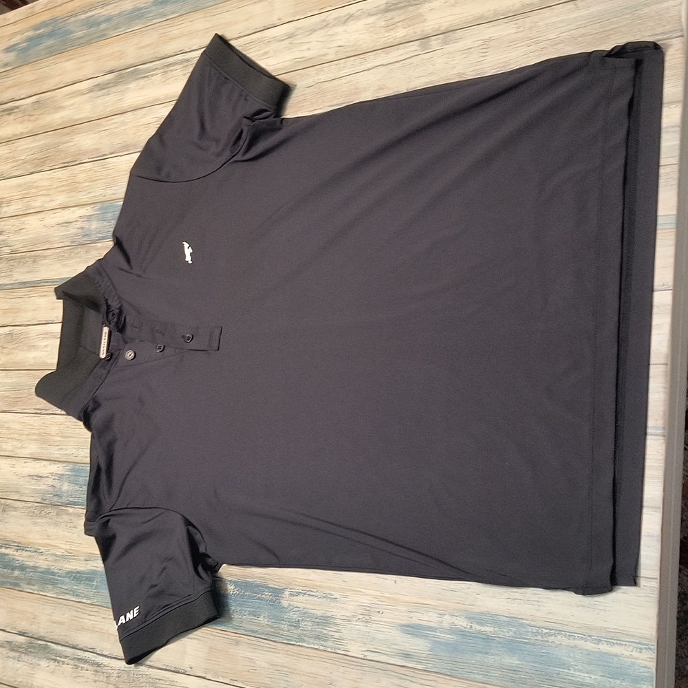 Goatlane Golf Tech Polo Black - Men’s Medium